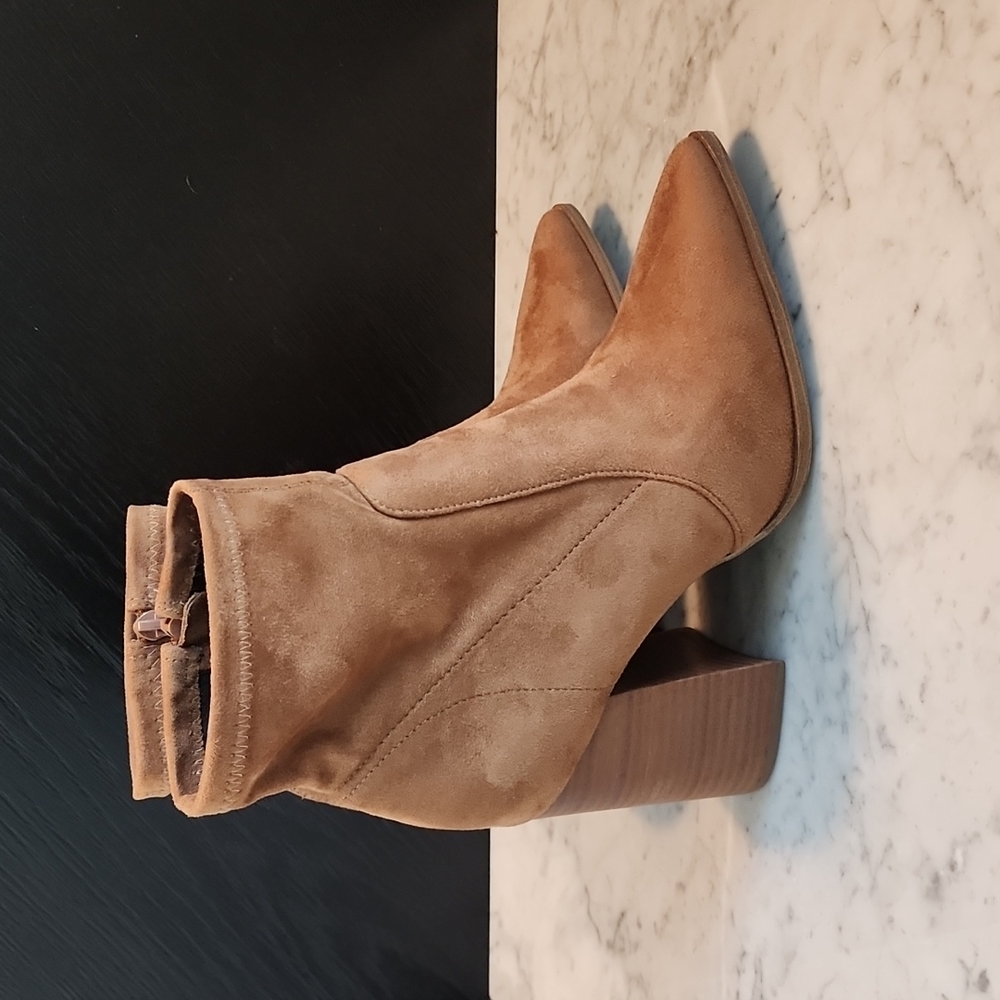 Steve Madden Touchdown Ankle Boot Brown Suede Size 9.5
